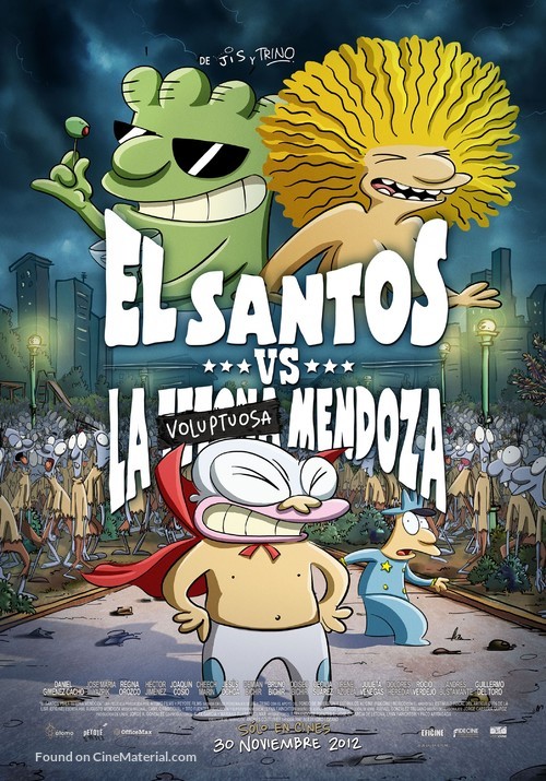 El Santos VS la Tetona Mendoza - Mexican Movie Poster