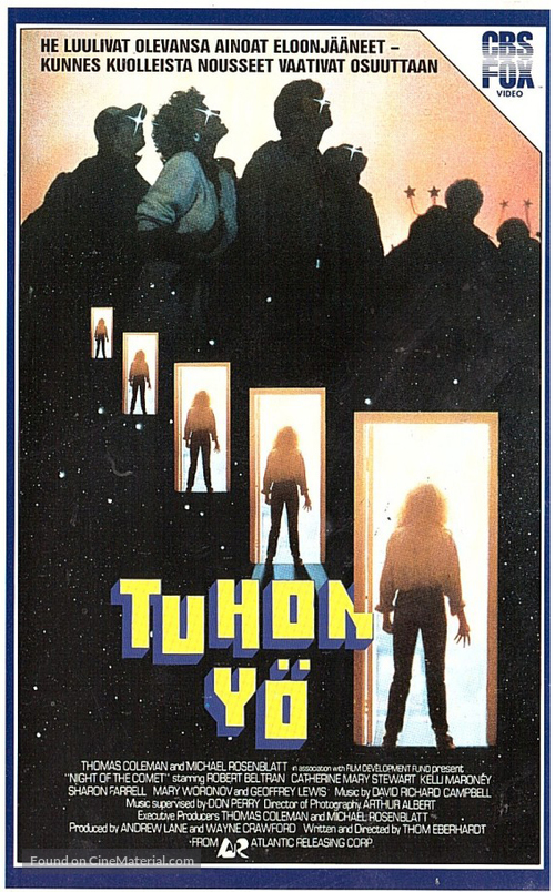 Night of the Comet - Finnish VHS movie cover