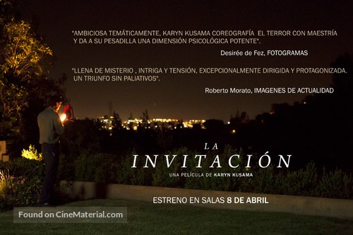 The Invitation - Spanish Movie Poster