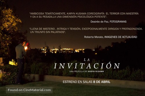 The Invitation - Spanish Movie Poster