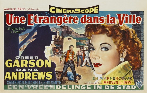 Strange Lady in Town - Belgian Movie Poster