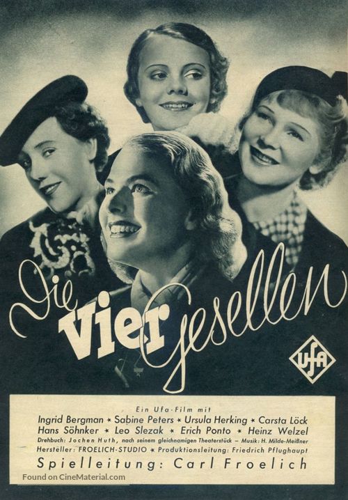 Vier Gesellen, Die - German Movie Poster