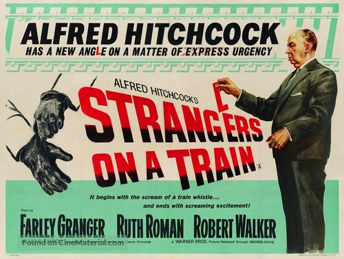 Strangers on a Train - British Movie Poster