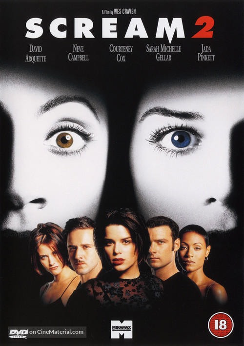 Scream 2 - British DVD movie cover