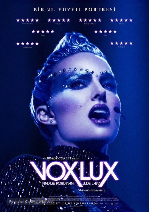 Vox Lux - Turkish Movie Poster