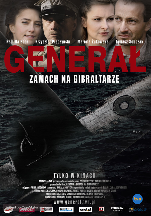 General. Zamach na Gibraltarze - Polish Movie Poster