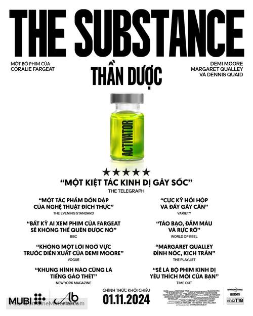 The Substance - Vietnamese Movie Poster