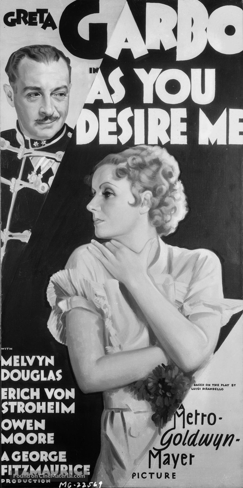 As You Desire Me - Movie Poster