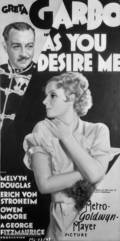As You Desire Me - Movie Poster