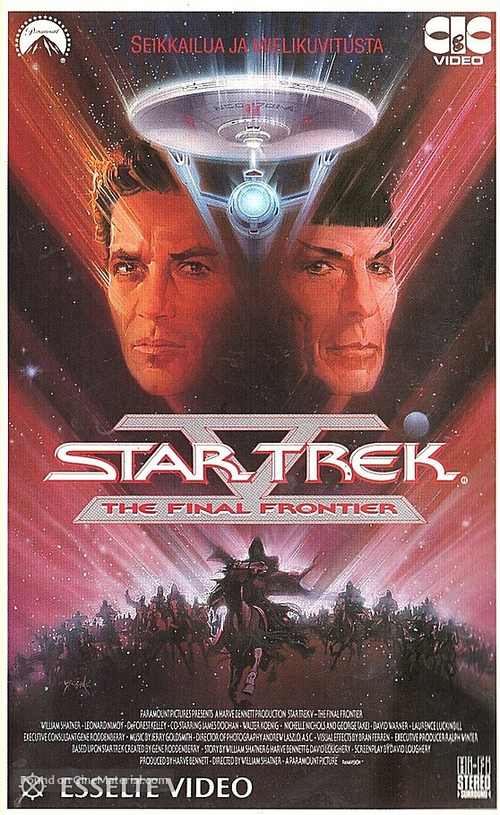 Star Trek: The Final Frontier - Finnish VHS movie cover