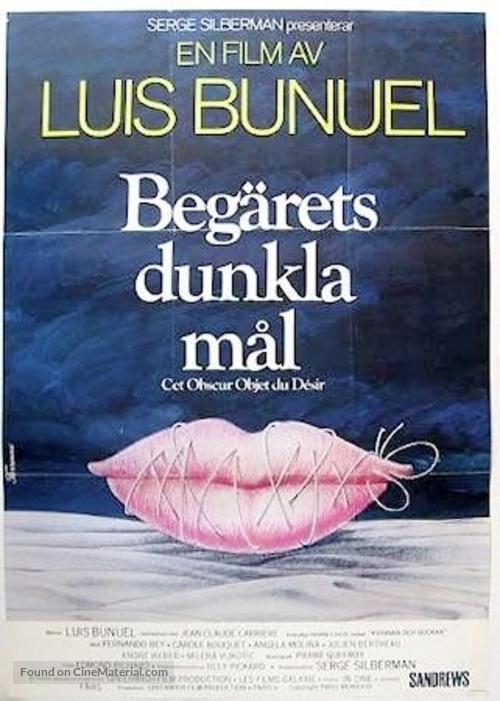 Cet obscur objet du d&eacute;sir - Swedish Movie Poster