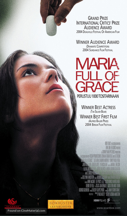 Maria Full Of Grace - Finnish Movie Cover
