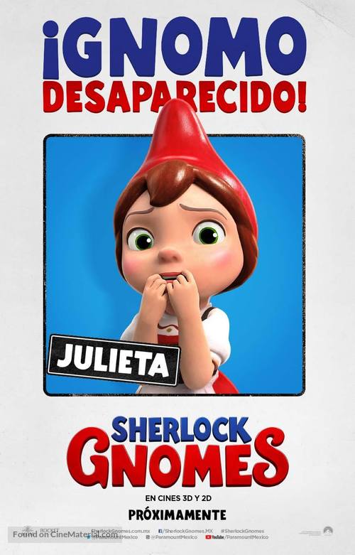 Sherlock Gnomes - Argentinian Movie Poster