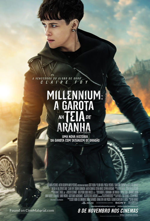 The Girl in the Spider&#039;s Web - Brazilian Movie Poster