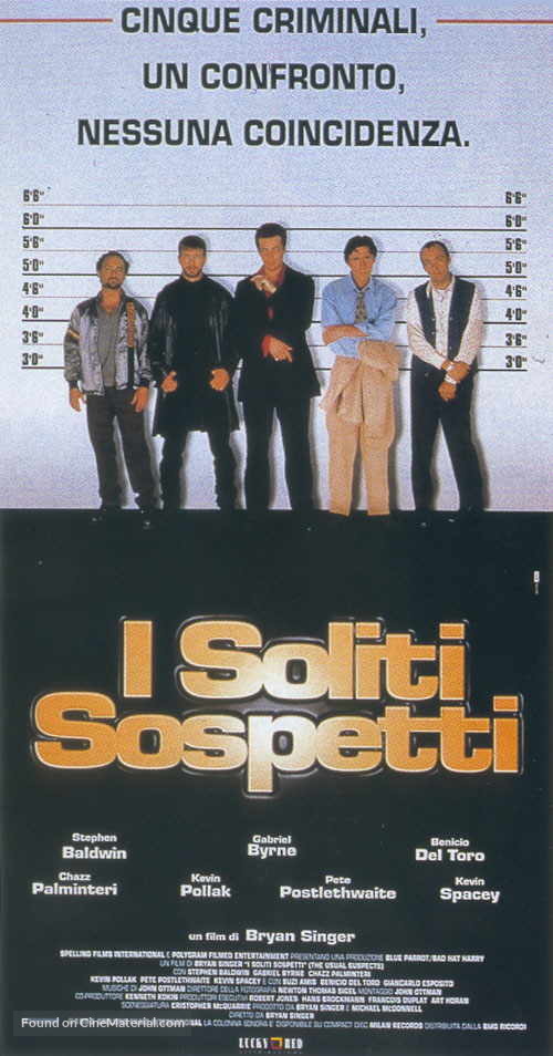 The Usual Suspects - Italian Movie Poster