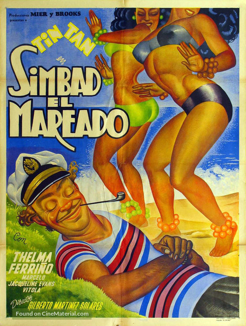 Simbad el Mareado - Mexican Movie Poster