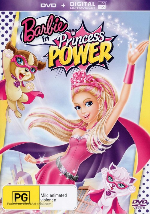 Barbie in Princess Power - Australian DVD movie cover