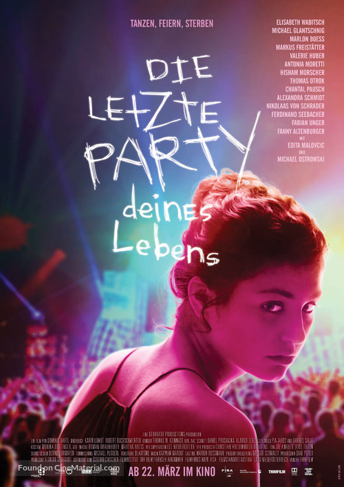 Party Hard Die Young - Austrian Movie Poster