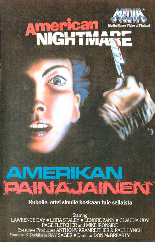 American Nightmare - Finnish VHS movie cover