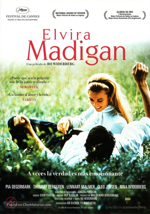 Elvira Madigan - Spanish Movie Cover