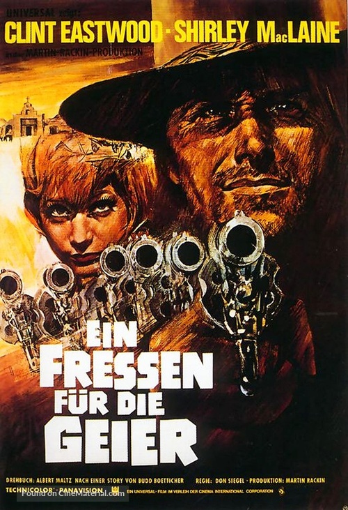 Two Mules for Sister Sara - German Movie Poster