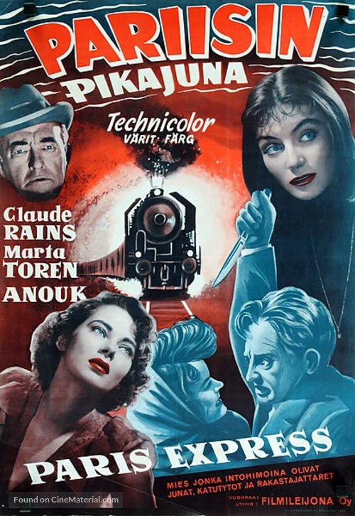 The Man Who Watched the Trains Go By - Finnish Movie Poster