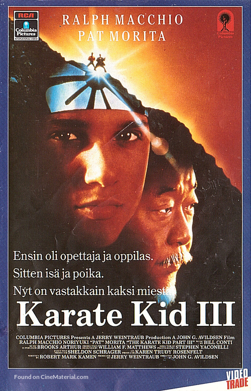The Karate Kid, Part III - Finnish VHS movie cover