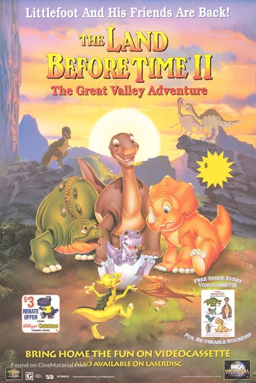 The Land Before Time 2 - Video release movie poster