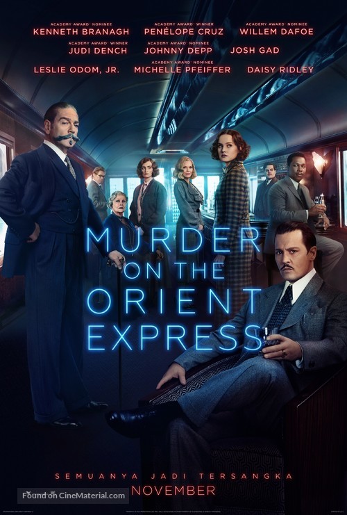 Murder on the Orient Express - Indonesian Movie Poster