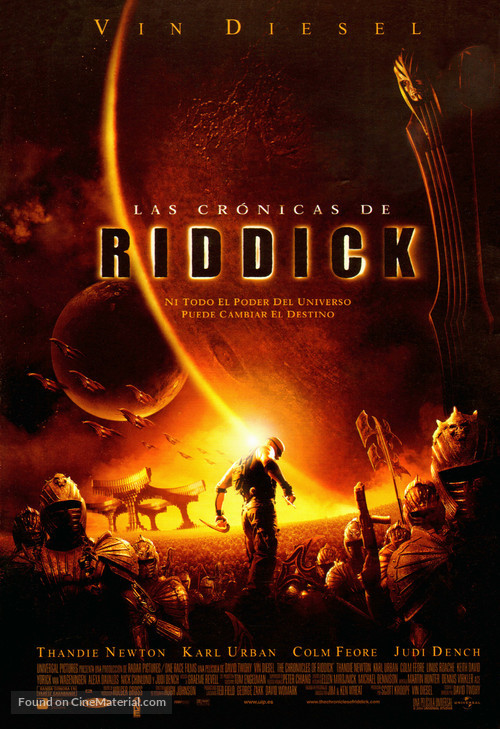 The Chronicles of Riddick - Spanish Movie Poster