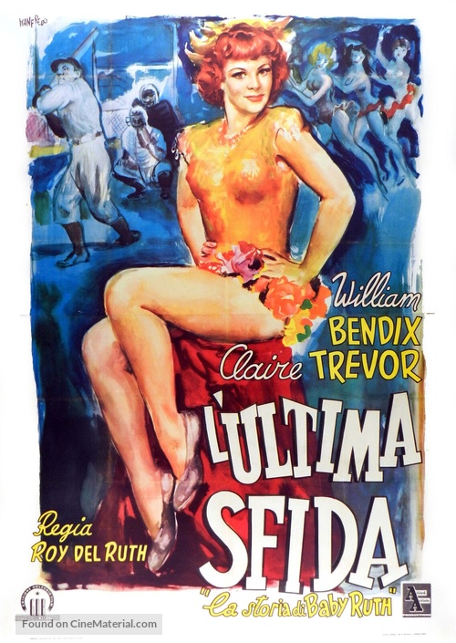The Babe Ruth Story - Italian Movie Poster