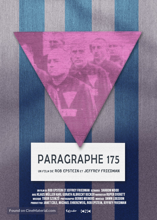 Paragraph 175 - French Re-release movie poster