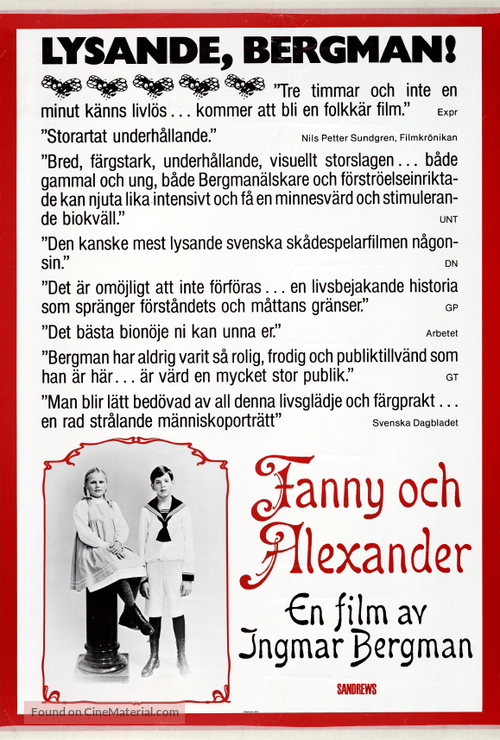 Fanny och Alexander - Swedish Movie Poster