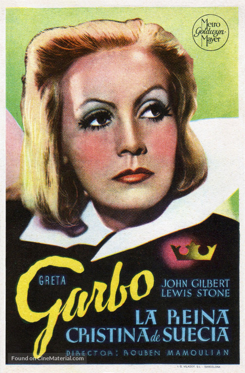 Queen Christina - Spanish Movie Poster