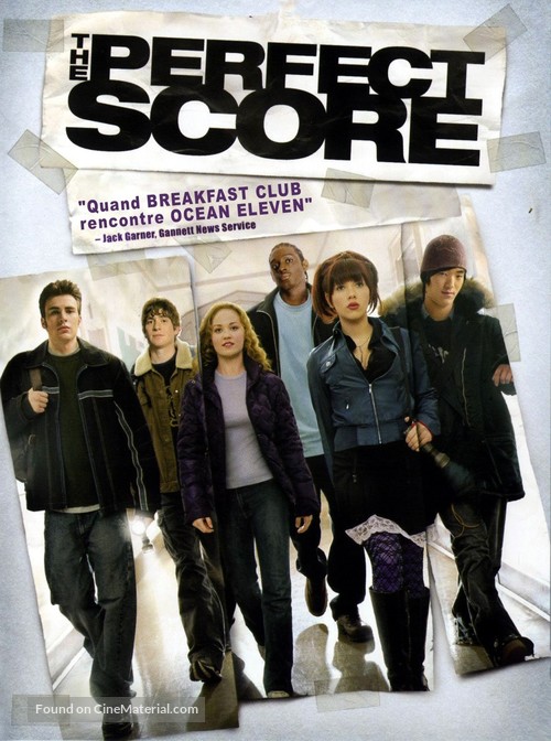 The Perfect Score - French DVD movie cover