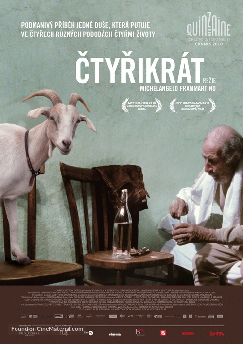 Le quattro volte - Czech Movie Poster
