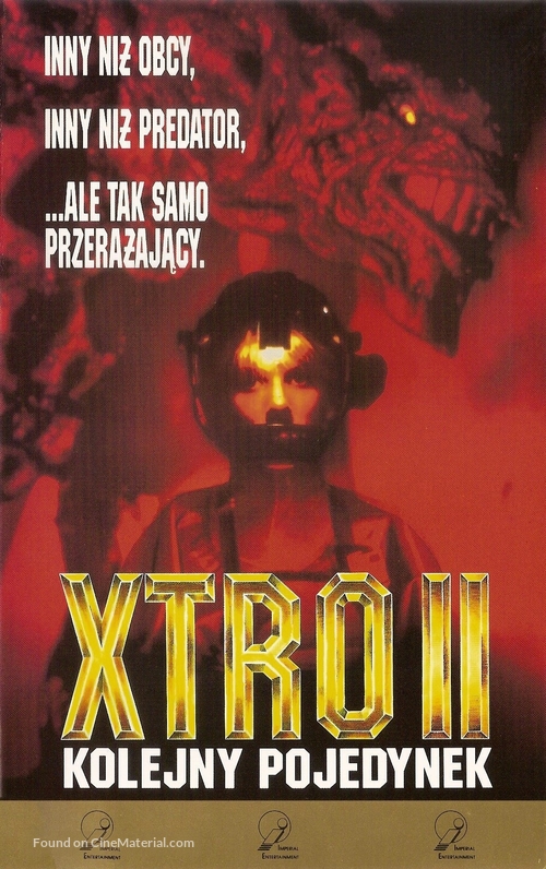 Xtro II: The Second Encounter - Polish VHS movie cover