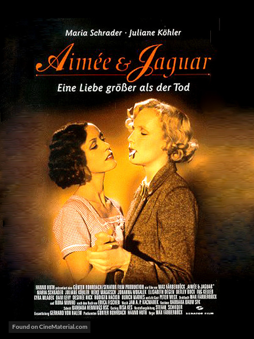 Aim&eacute;e &amp; Jaguar - German Movie Poster