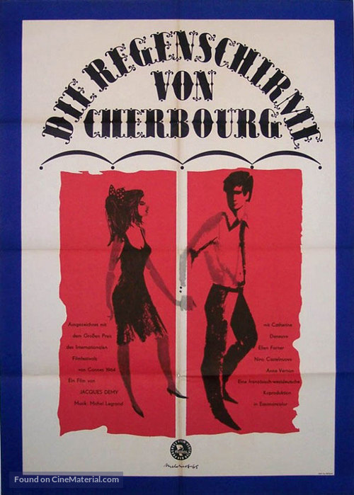 Les parapluies de Cherbourg - German Movie Poster