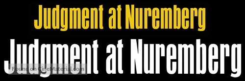 Judgment at Nuremberg - Logo