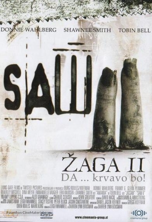 Saw II - Slovenian DVD movie cover