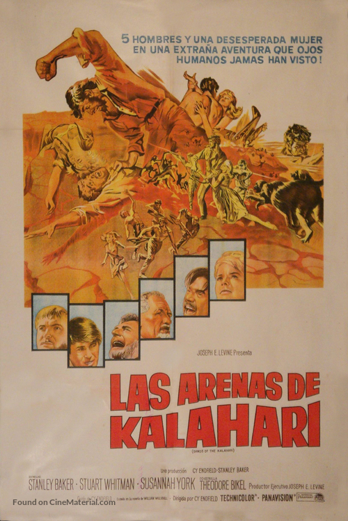 Sands of the Kalahari - Spanish Movie Poster