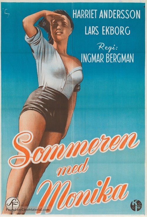 Sommaren med Monika - Norwegian Movie Poster