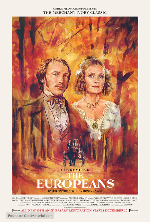 The Europeans - Re-release movie poster