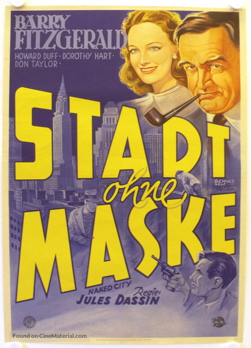The Naked City - German Movie Poster