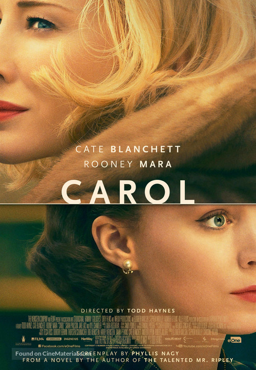 Carol - Canadian Movie Poster