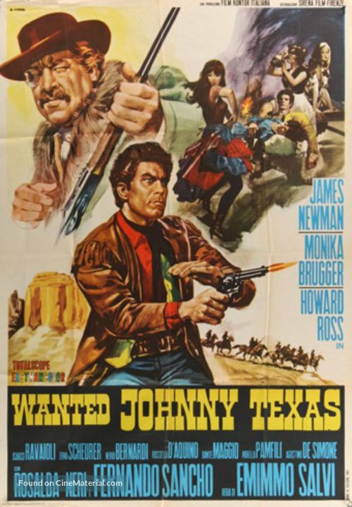 Wanted Johnny Texas - Italian Movie Poster