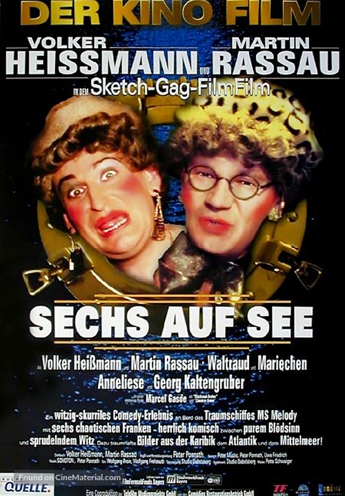 6 auf See - German Movie Poster