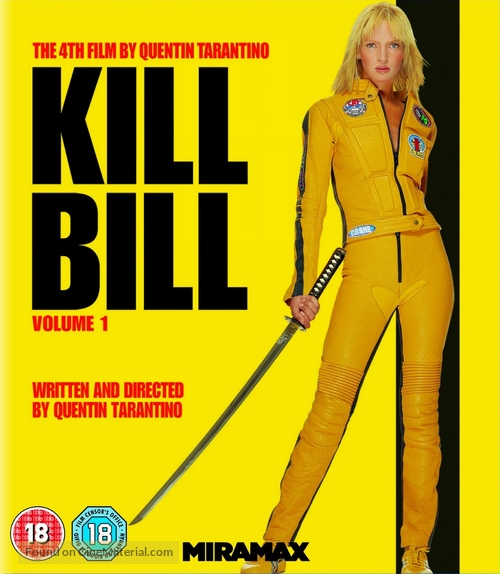 Kill Bill: Vol. 1 - British Blu-Ray movie cover