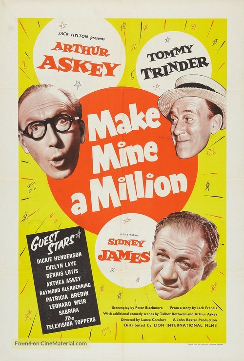 Make Mine a Million - British Movie Poster